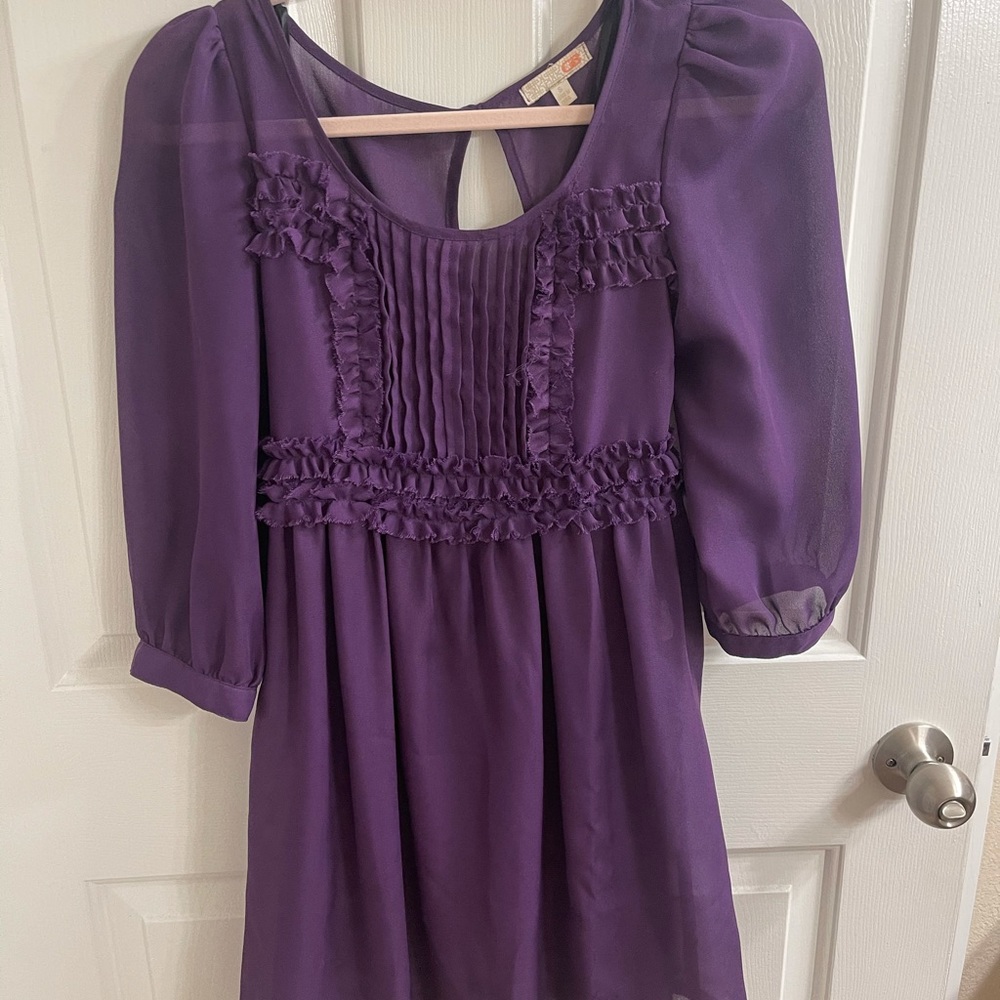 Gianni Bini purple mini dress size Small pre-owned